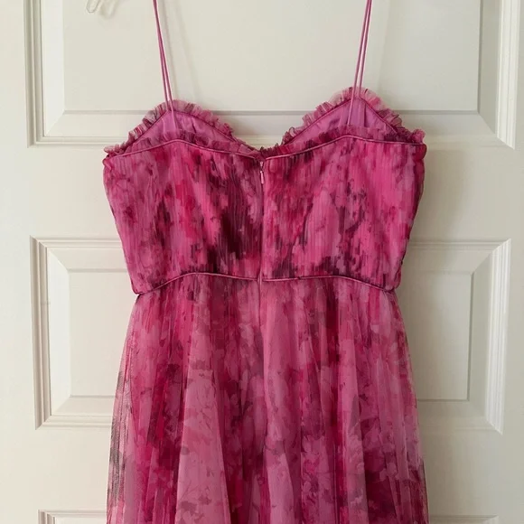 Monique Lhuillier Pink Tulle Dress - Picture 3 of 5